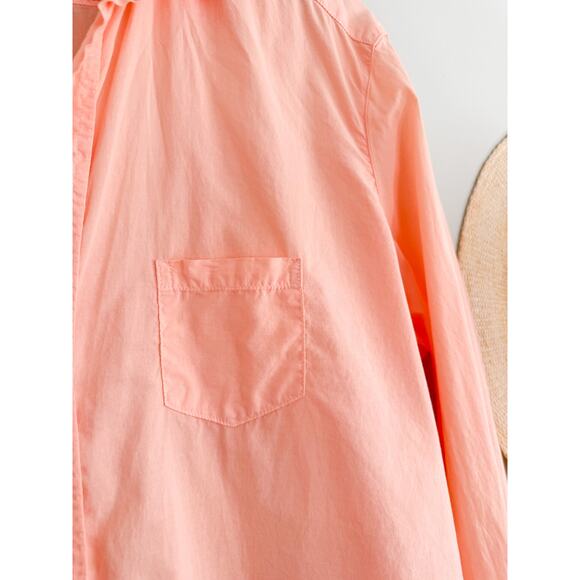 Frank & Eileen | Eileen Relaxed Button-Up | Featherweight | Tangerine | Sz L - Picture 8 of 13